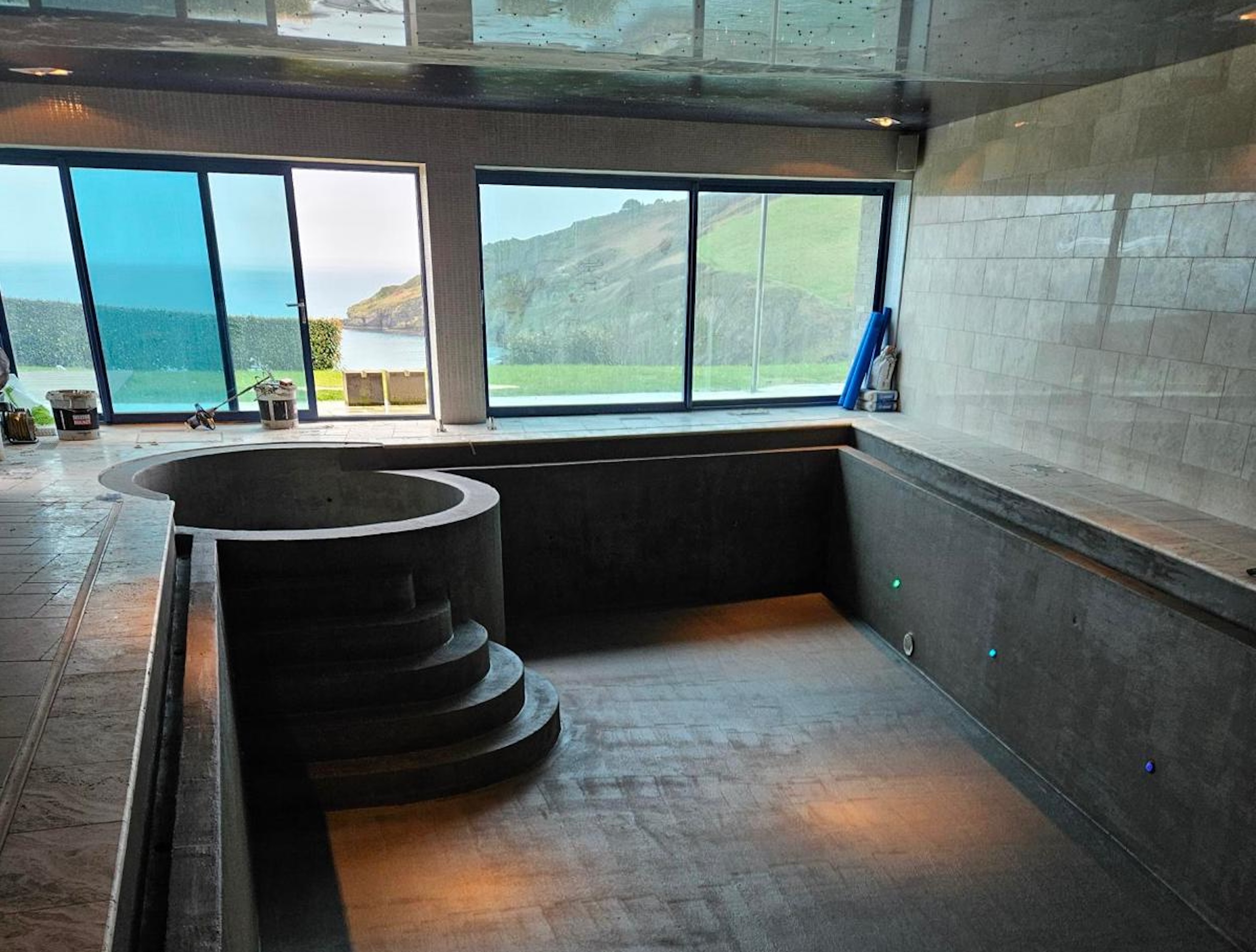 A refurbished swimming pool in Cornwall